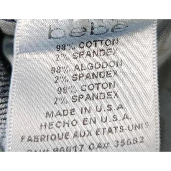 Bebe Women's Dark Wash Bootcut Low Rise Rhinestone Jeans - Size 28 - Picture 5 of 9